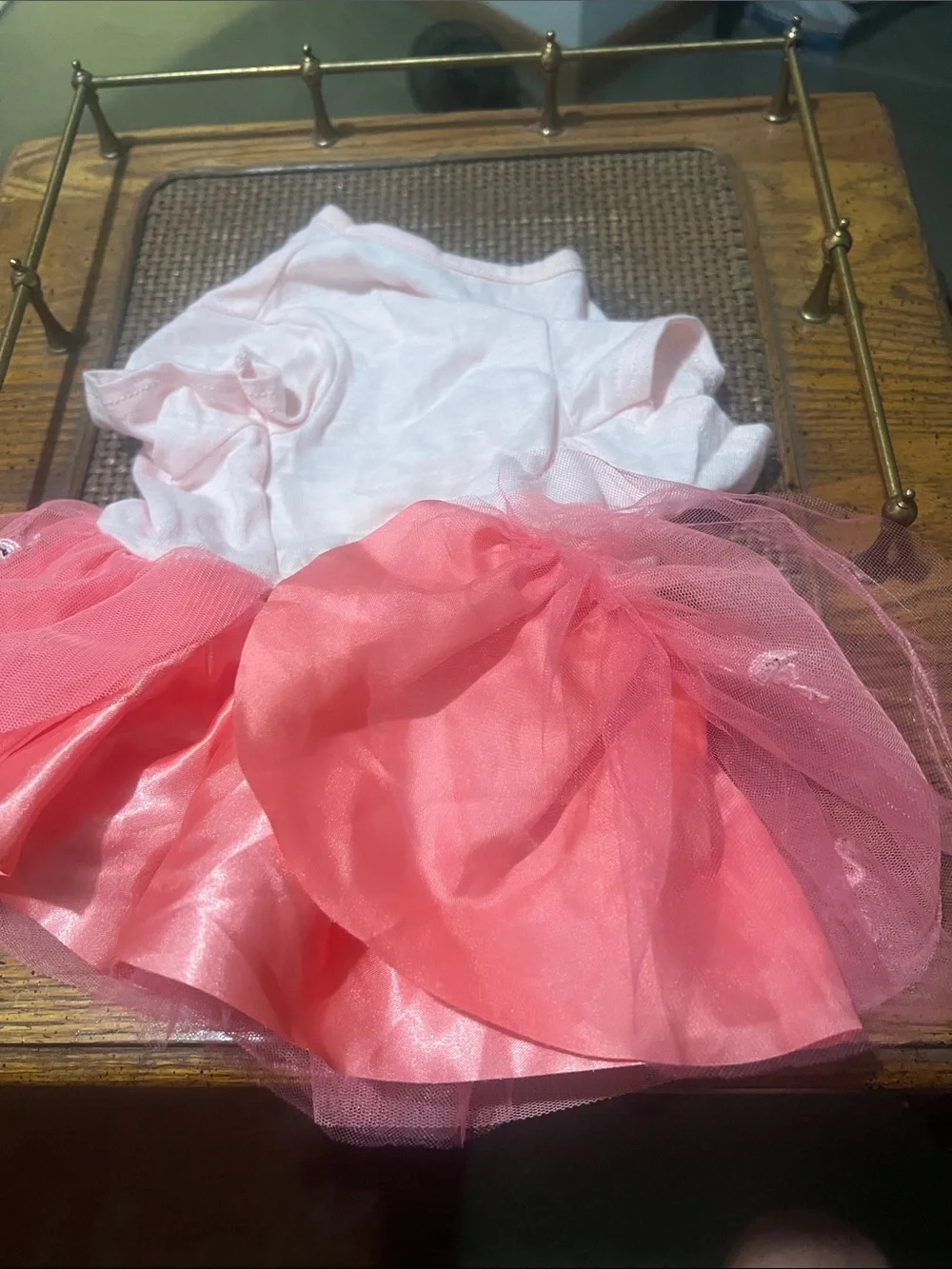 BONGO White & Pink 'Ready to Flamingle' Dog Tutu Dress